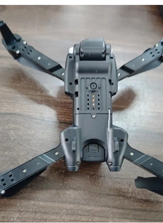 ZFR F187 Mini Drone With 4-Sides Obstacle Avoidance RC Drone Multifunctional F187 Convenient Folding, App Control, Real Time Map, & Long Endurance With Carrying Case Black