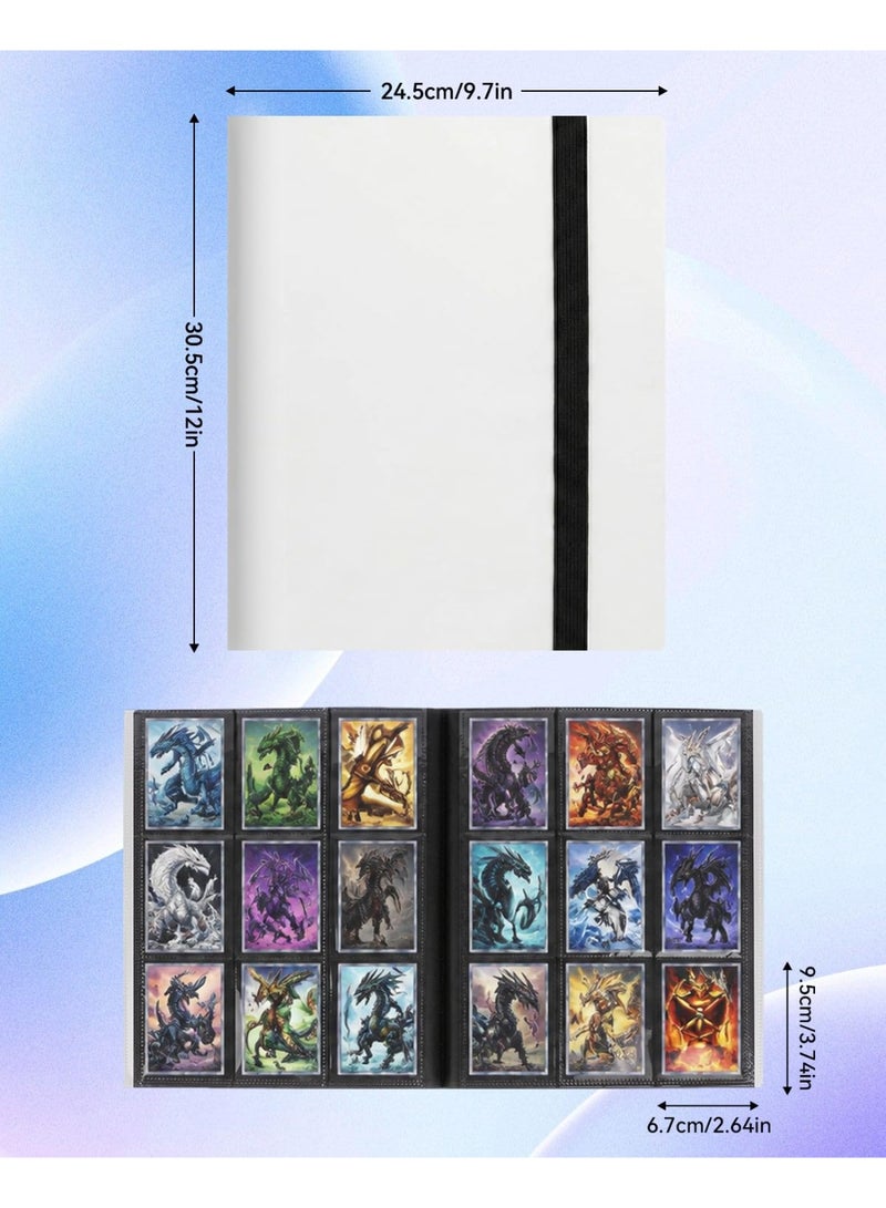 jaexest 360 Pockets Trading Card Binder Album - Side Loading Pocket Sleeves, Waterproof Card Collector Storage Book for TCG, Sports Cards and Coupons - Image 3