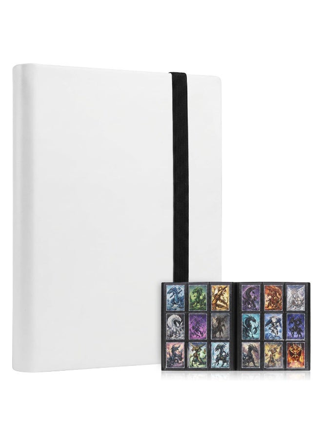 jaexest 360 Pockets Trading Card Binder Album - Side Loading Pocket Sleeves, Waterproof Card Collector Storage Book for TCG, Sports Cards and Coupons - Image 2