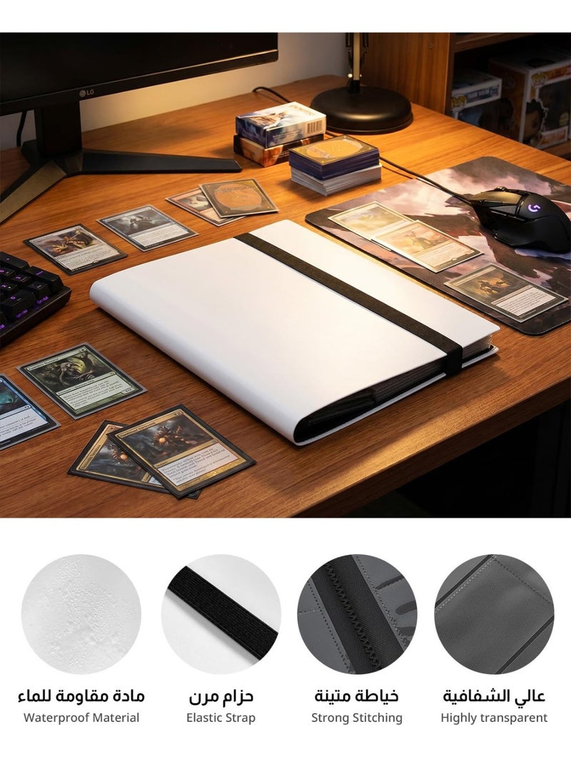 jaexest 360 Pockets Trading Card Binder Album - Side Loading Pocket Sleeves, Waterproof Card Collector Storage Book for TCG, Sports Cards and Coupons - Image 4