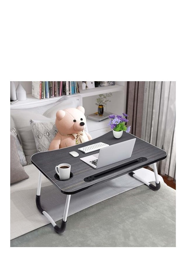MODERN HOME - Laptop Bed Tray Table, Portable for Reading Book (Wood) - Image 1