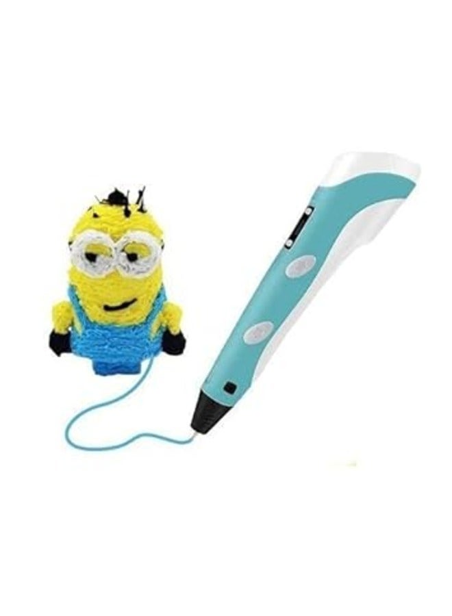 3D pen 3D Printing Pen with Display - Includes 3D Pen, 3 Starter Colors of PLA Filament, Stencil Book + Project Guide, and Charger, Educational Gift For Kids - Image 5