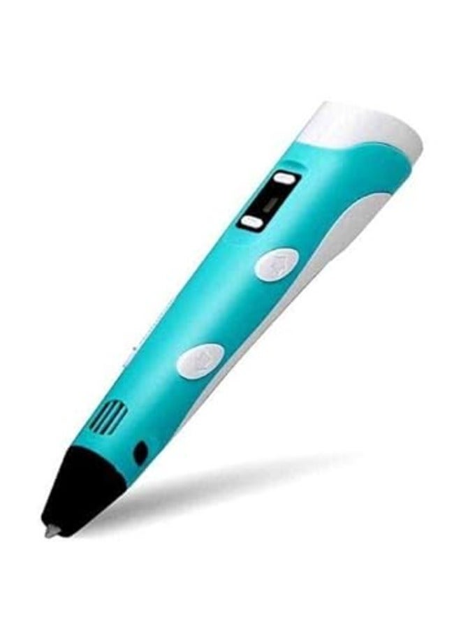 3D pen 3D Printing Pen with Display - Includes 3D Pen, 3 Starter Colors of PLA Filament, Stencil Book + Project Guide, and Charger, Educational Gift For Kids - Image 4