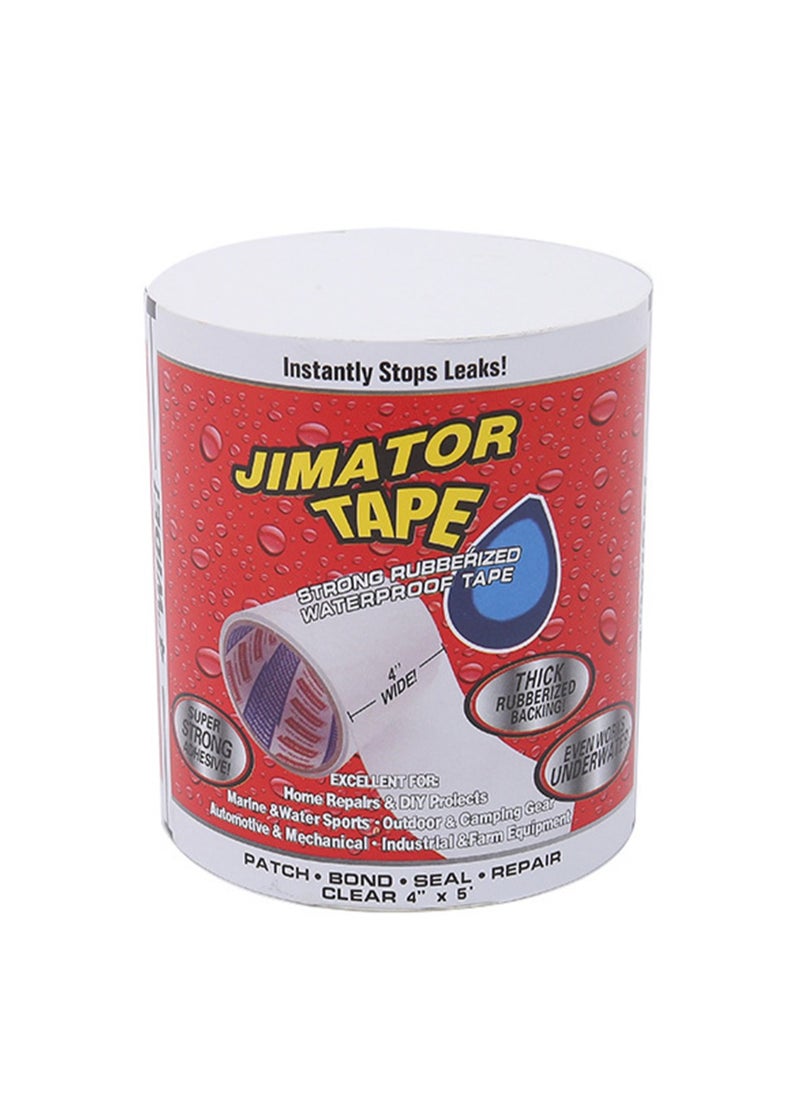Generic - Strong Waterproof Repair Sealing Tape, Leak Repair Tape, Heavy-Duty Sealing Tape, Suitable For Home Rv Roof Pipes And Boat Pool Repairs, Underwater, Indoor And Outdoor, 10 Cm Wide * 1.5 M Long (White) - Image 1