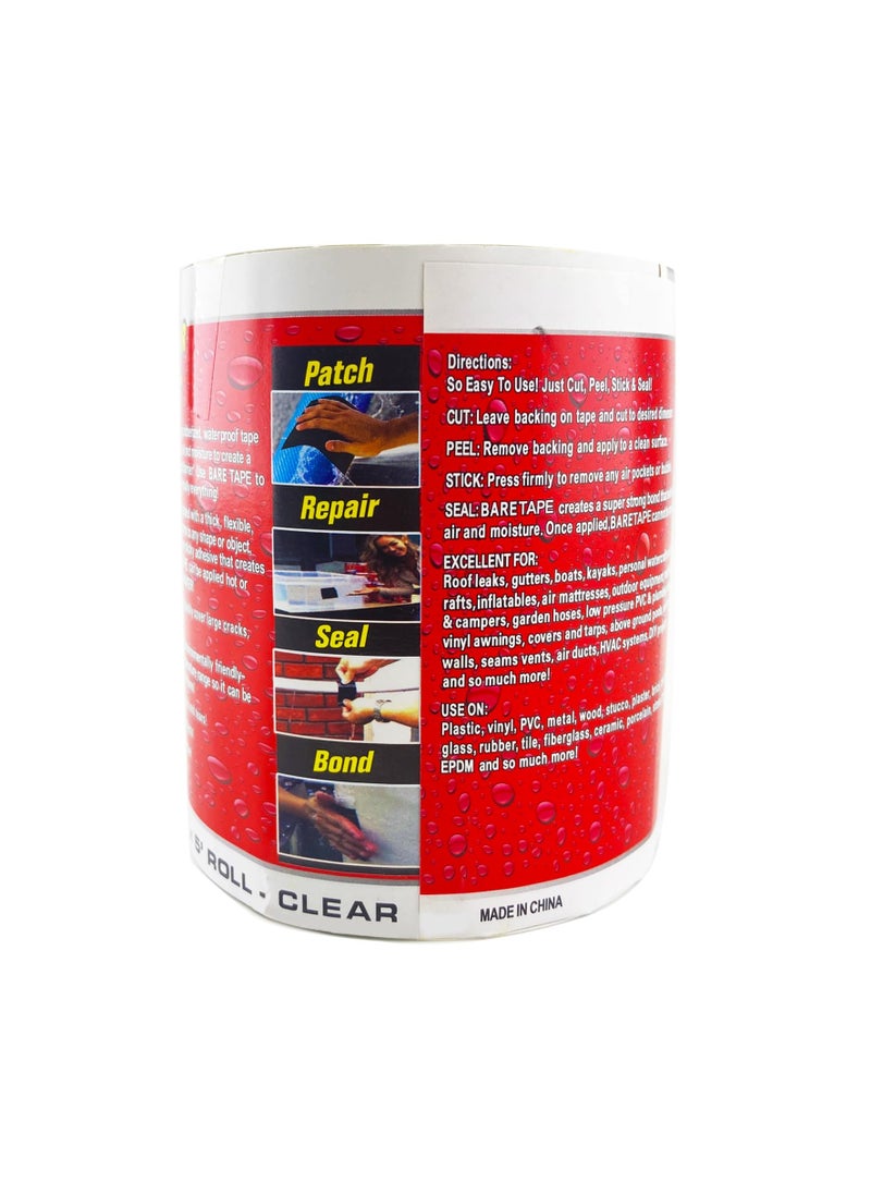 Generic - Strong Waterproof Repair Sealing Tape, Leak Repair Tape, Heavy-Duty Sealing Tape, Suitable For Home Rv Roof Pipes And Boat Pool Repairs, Underwater, Indoor And Outdoor, 10 Cm Wide * 1.5 M Long (White) - Image 1