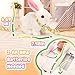 Tagitary Easter Plush Bunny Toys Electronic Toy with SoundsWiggling EarsTwitching Mouth and Nose Interactive Rabbit Toy for Kids with LeashEaster Basket Stuffers Birthday Gift for Toddlers - Image 2