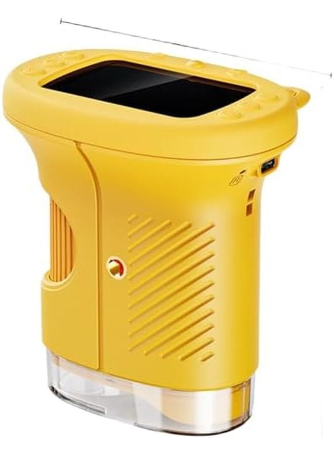 Kids Digital Microscope Yellow 2 4 Inch IPS Display 1000X Magnification 1080P HD Lens - Image 2