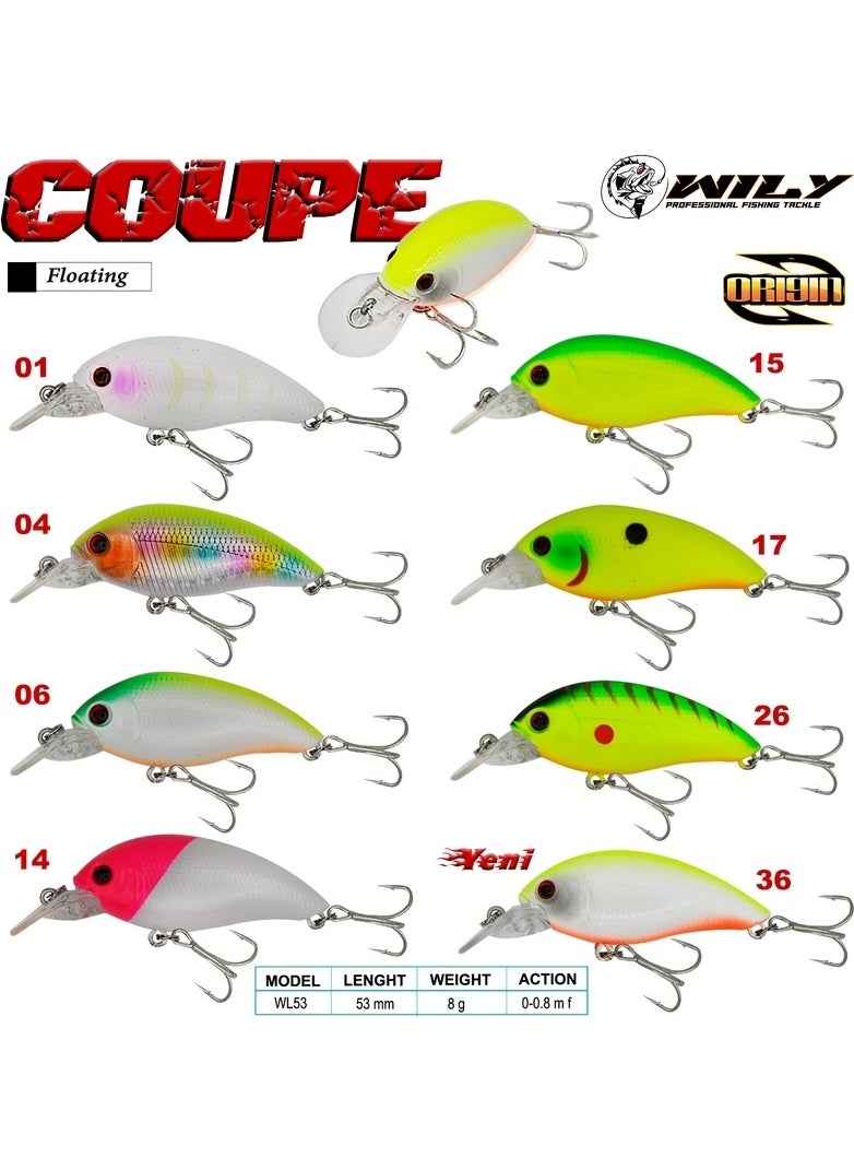 Wily Freshwater Model Fish Coupe 5.3 cm 8 gr Color: 17 