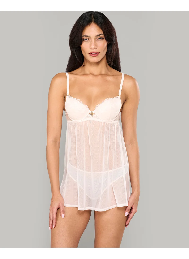 La Senza La Senza Demi Lace Teddy With Center Trinket Detail