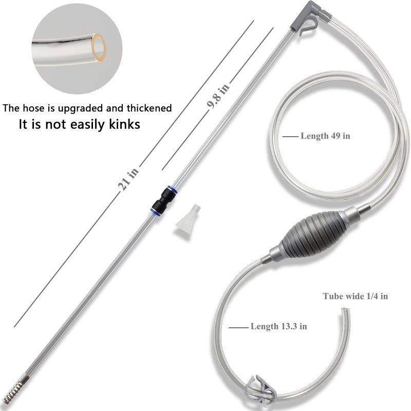 AREPK 10 Gallon Fish Tank cleaner and Aquarium Water Changer Siphon with a Thinner Tubing. Perfect for Cleaning Small Tanks, Gravel Vacuum for Aquarium Kit - Image 3