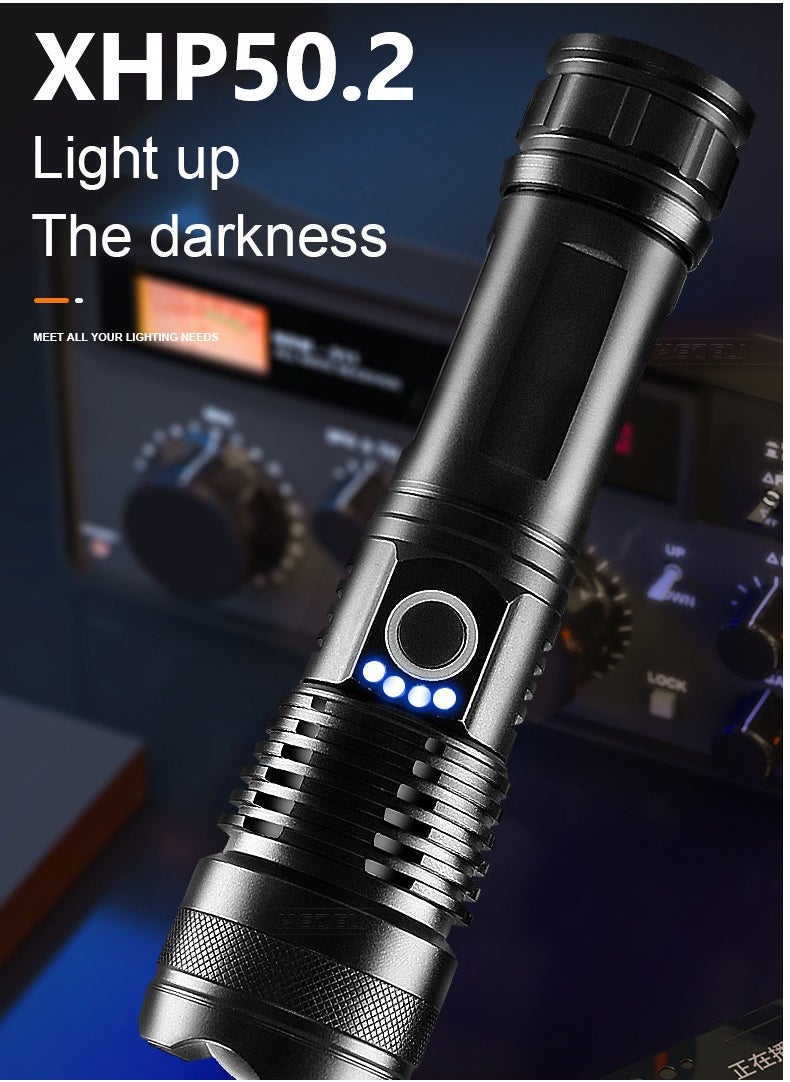 Generic X71 High-Performance LED Flashlight - 5 Modes, Waterproof, USB Rechargeable (Batteries Not Included)  - Image 2