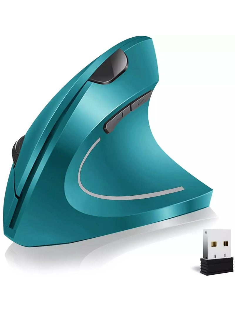 Mcpiwohy - Mcpiwohy Vertical Wireless Rechargeable Mouse, Optical Sensor 2400 DPI, Silent Clicks - Image 1