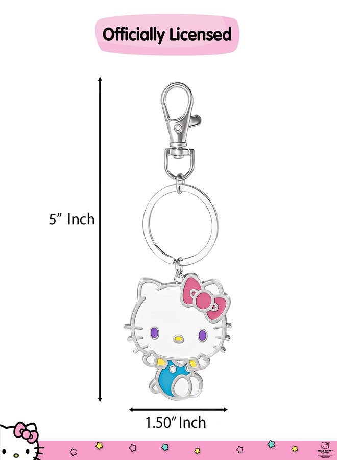SALLY ROSE Hello Kitty Keychain Cute Official License, Enamel-Plated Fashion Sanrio Keychain with Lobster Clip Bag Charm - Image 4