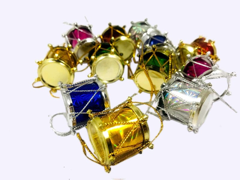 Evisha 4 feet Long Artificial XMass Christmas Tree and 12Gift 12 Drum 6 Candy 6 Santa 6 Stars Total 42 pcs Hangings Ornaments Premium Artificial Christmas Tree - Image 4