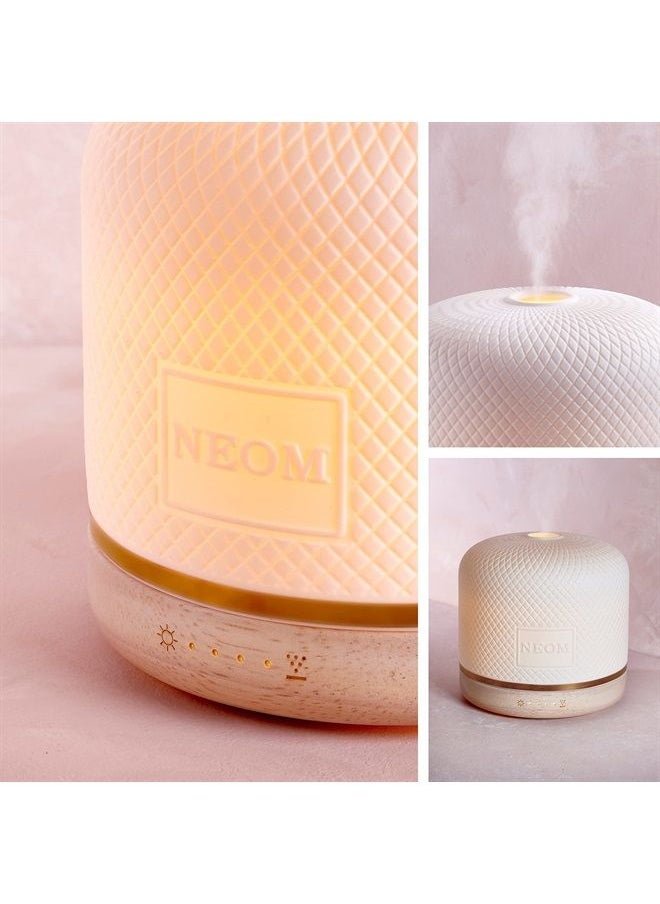 NEOM NEOM – Wellbeing Pod Luxe | Premium Ceramic Ultrasonic Essential Oil Diffuser, 350ml | Ceramic Cover, Remote Control, LED Light & Timer | Aromatherapy Diffuser | Home Fragrance…  - Image 2