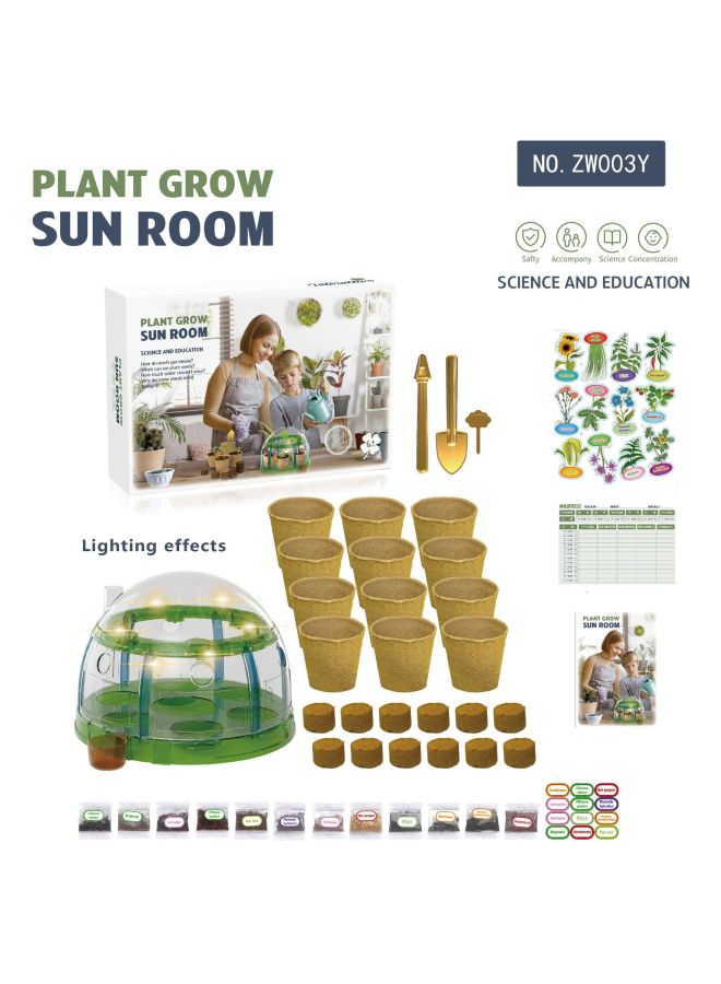 Sunshine Room Planting Bar Children's Science Elementary School Student Experiment Suit Plant Growth Observation Box Mini Vegetable Planting Toy-Specifications:ZW008Y  - Image 2