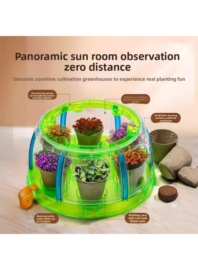 Sunshine Room Planting Bar Children's Science Elementary School Student Experiment Suit Plant Growth Observation Box Mini Vegetable Planting Toy-Specifications:ZW008Y  - Image 5