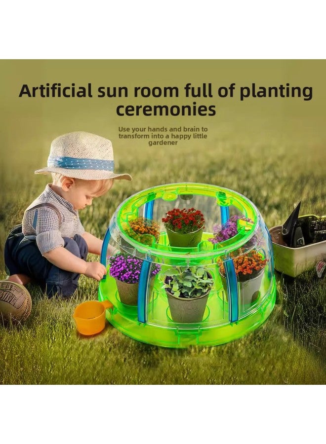 Sunshine Room Planting Bar Children's Science Elementary School Student Experiment Suit Plant Growth Observation Box Mini Vegetable Planting Toy-Specifications:ZW008Y  - Image 4