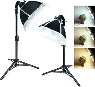 LINCO Lincostore Photography Photo Table Top Studio Softbox Lighting Kit 3 Color LED Bulb - 30 Seconds Adjustable - Image 1