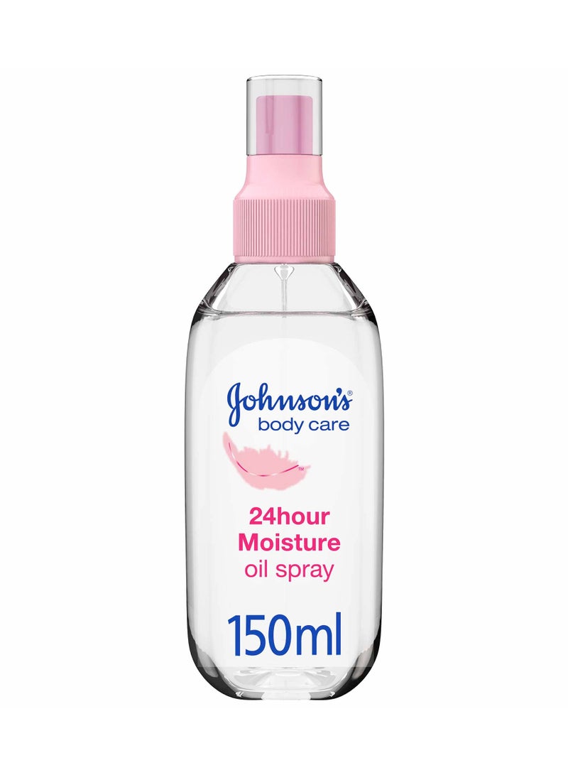 Johnson's Body Oil Spray 24 Hour Moisture 150grams - Image 1