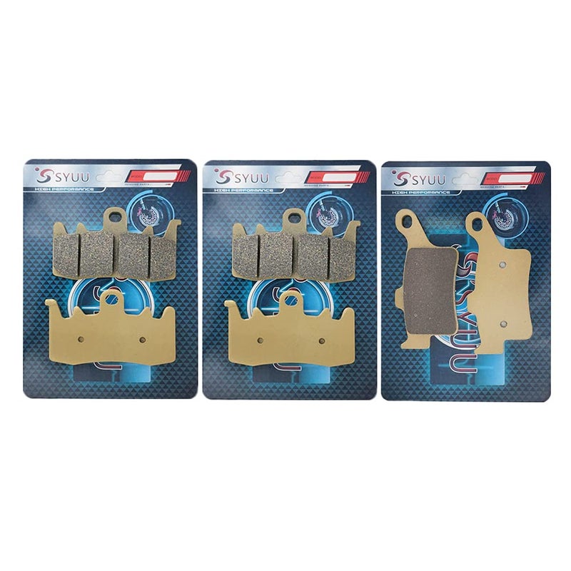 S SYUU SemiMetallic Motorcycle Brake Pads Compatible with Can Am Spyder RSRSSRTRTSSTSTS 1317 Low Fade HighPerformance HeatResistant LowNoise For Cruisers Touring FA630F FA631R