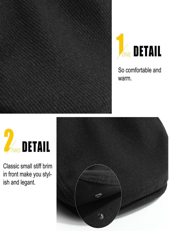 Sumolux Mens Newsboy Hat Flat Cap Gatsby Newsboy Lvy Irish Hats Driving Cabbie Hunting Cap - Image 5
