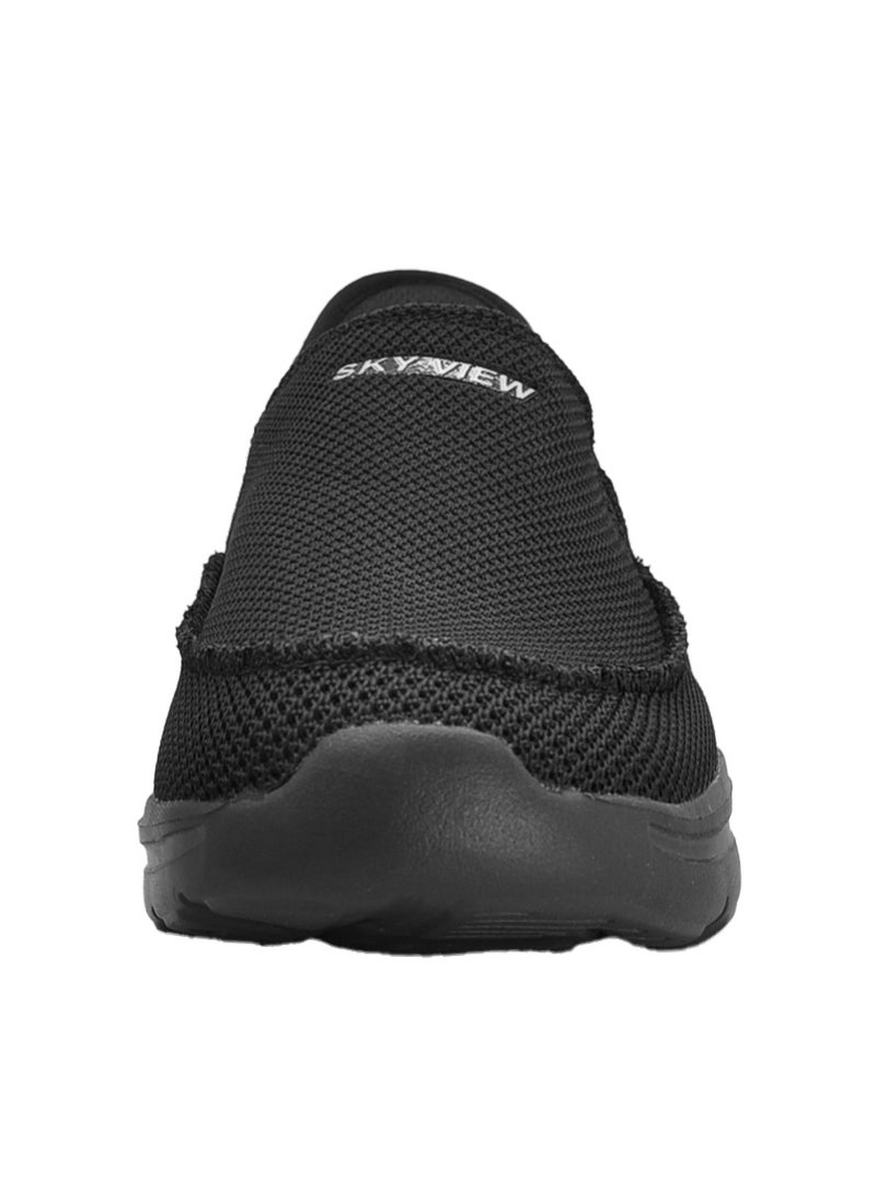 Sky View Athlesiure Men's Loafer Smooth Step Hands Free Slip-ins Loafer Flats Comfortable And Light-Weight Slip On Walking Shoes For Men All Black  - Image 3