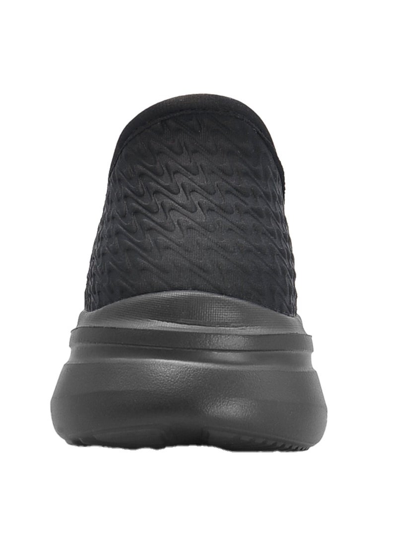 Sky View Athlesiure Men's Loafer Smooth Step Hands Free Slip-ins Loafer Flats Comfortable And Light-Weight Slip On Walking Shoes For Men All Black  - Image 4