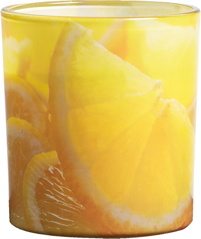 - Candle filled fragrant glass citronella