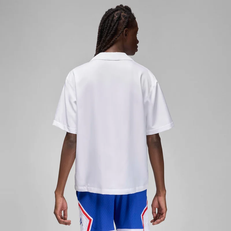 Jordan White Men's Sport x Fédération Française de Basketball Warm-Up Top for Men | Best Price UAE
