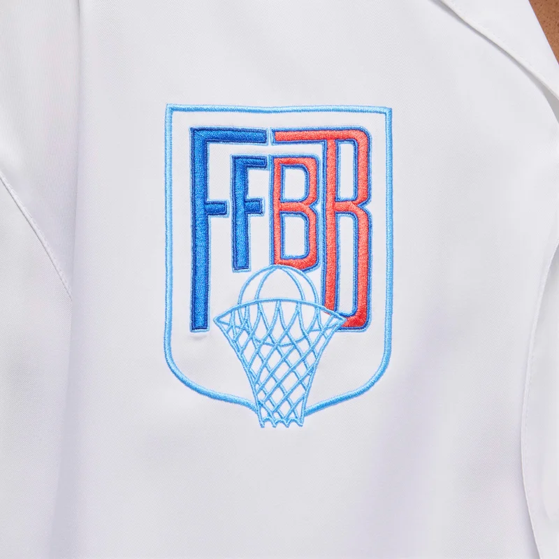 Jordan White Men's Sport x Fédération Française de Basketball Warm-Up Top for Men | Best Price UAE