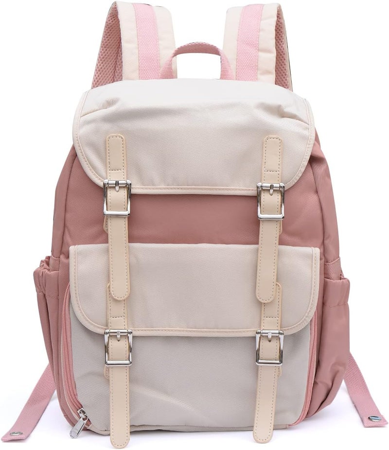 Himawari School Waterproof Backpack 14.9" College Vintage Travel Bag for Women，14 inch Laptop for Student - Image 1