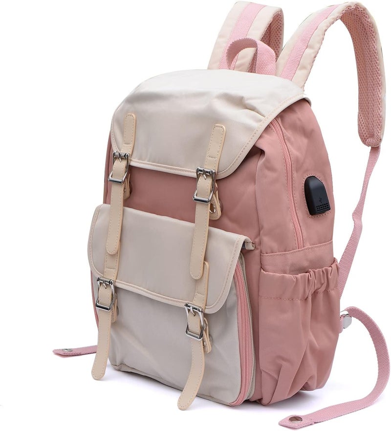 Himawari School Waterproof Backpack 14.9" College Vintage Travel Bag for Women，14 inch Laptop for Student - Image 2