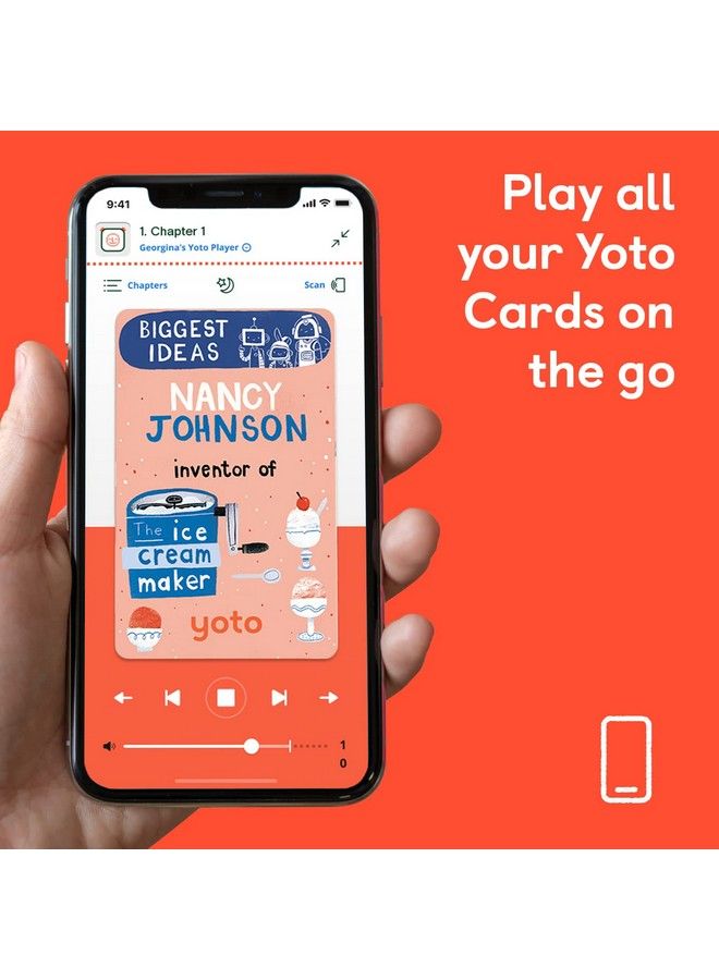 YOTO Player Brainbots Biggest Ideas: Inspiring Inventors For Curious Kids 7 Childrens Audio Cards For Use Player & Mini Bluetooth Speaker, Fun Educational Gift For Ages 6+ - Image 4