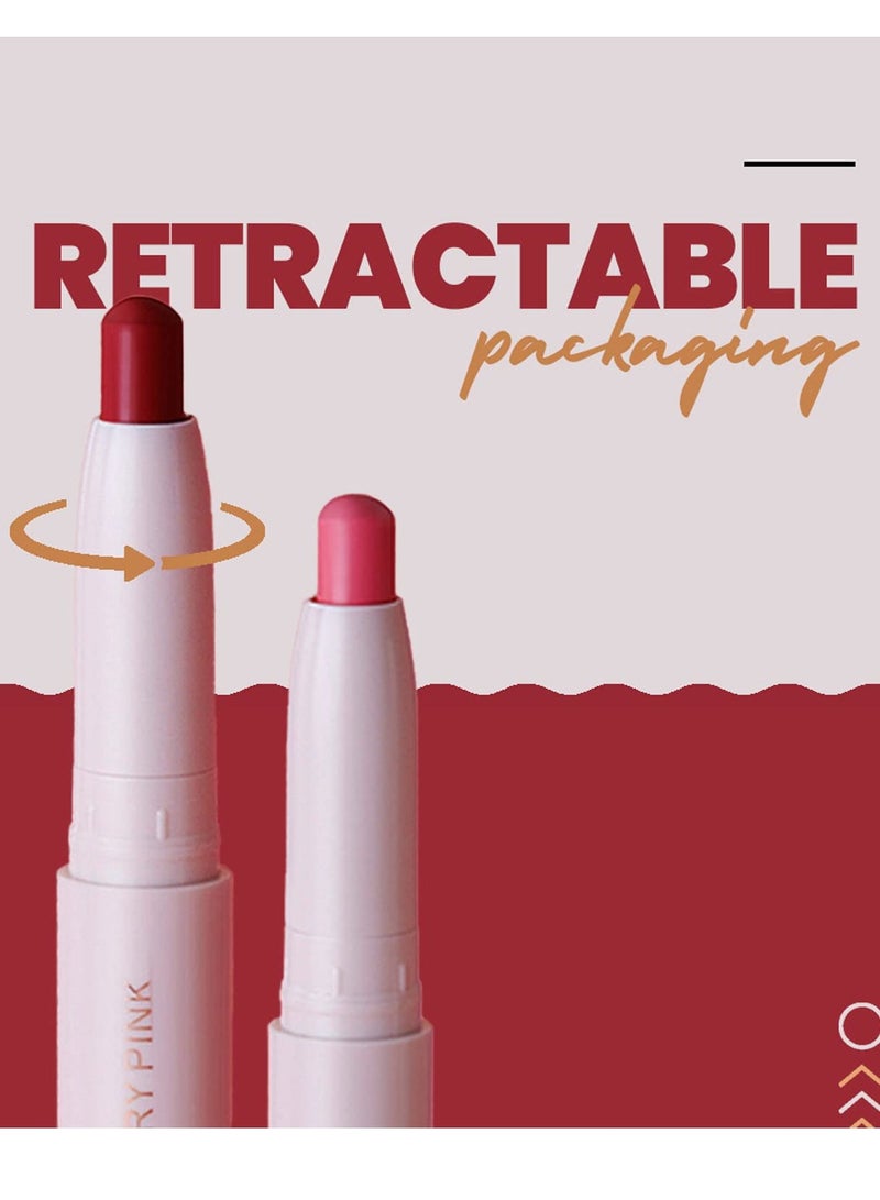 مارس قلم تحديد الشفاه بوبينز طويل الأمد قابل للسحب من مارس، 05 لون التوت الوردي - Image 3