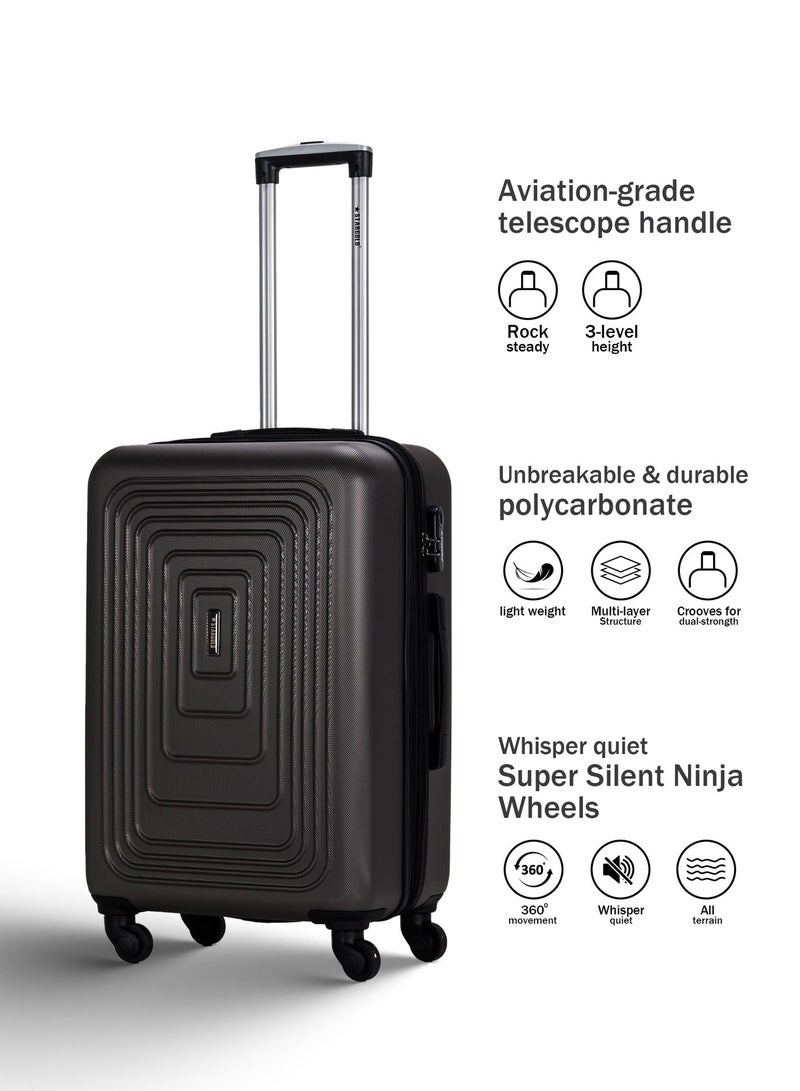 Stargold Premium Set of 2 Hard Shell Luggage Trolley Bag Lightweight Suitcase with Spinner Wheels and Number Lock for Travel - Image 2
