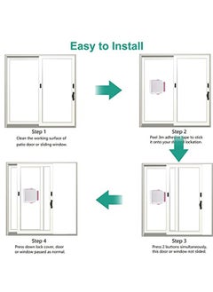 KASTWAVE Sliding Glass Door Child Lock, 2 Pack Child Safety Lock Lock Childproofing Door Knob Lock Easy to Install and Use 3M VHB Adhesive no Tools Need or Drill Easy to Remove for Sliding Window Pink  - Image 3