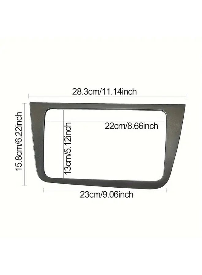 Black Double Din Radio Fascia Panel For Seat Altea 2004 And Toledo 2004 2009 Left Hand Drive - Image 2