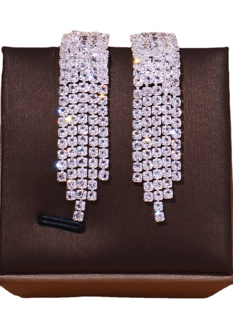 Mark Fairwhale Micro Inlaid Zircon Tassel Necklace Four Piece Set - Image 4