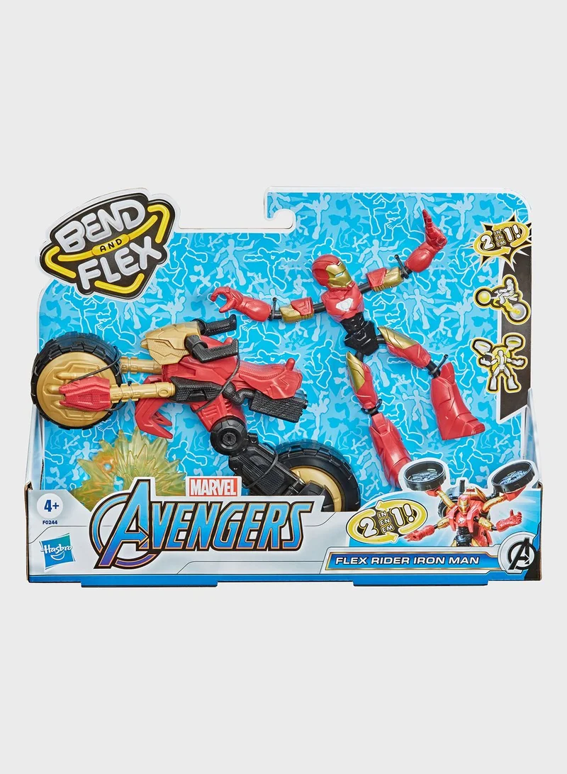 Avengers Marvel Bend And Flex Iron Man Vehicle