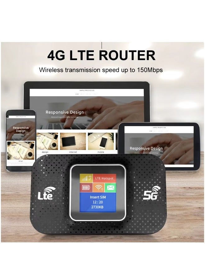 ريبنيو جهاز التوجيه اللاسلكي المحمول عالي السرعة بالإضافة إلى LTE Wi-Fi 5G(اسود) - Image 2