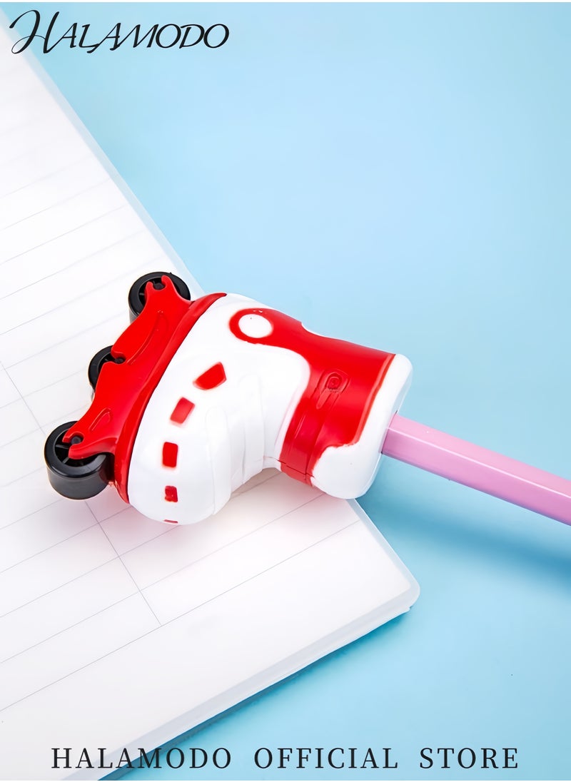 HALAMODO Creative Ice Skate-Shaped Pencil Sharpener for Students and Kids Mini Sharp Portable Stationery with Safe Design  - Image 4