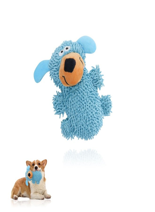 Andiker Dog Squeaky Toy, 7.08 in Cute Puppy Plush Toy with Short Mop Velvet Interactive Dog Toy for Small and Medium Dogs Chewing Teeth Grinding Playing (Blue) - Image 2