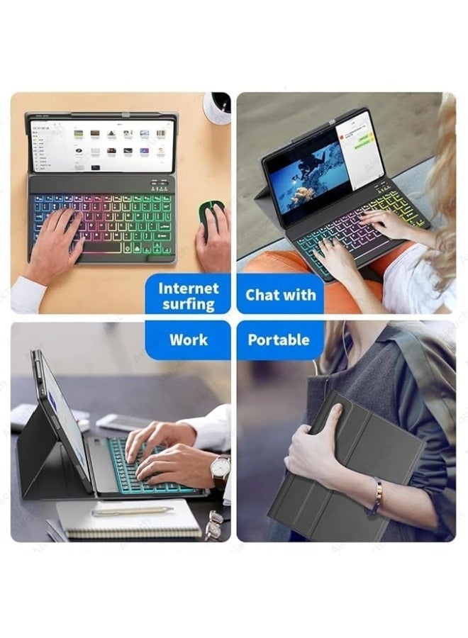 Backlit Keyboard Case Compatible with HUAWEI MatePad SE 10.4 inch Bluetooth Mouse Cover for 10.4''  - Image 5