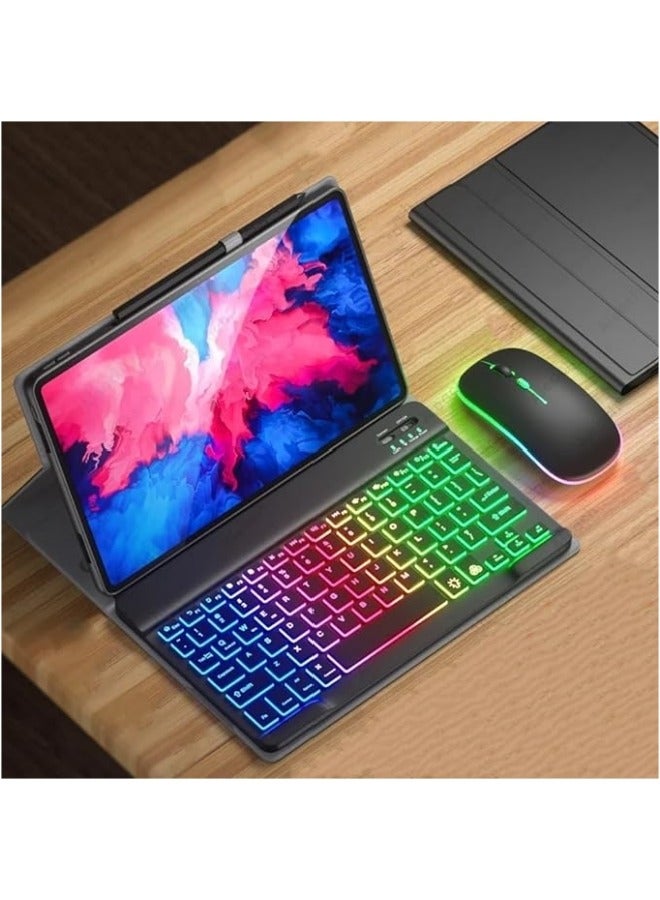 Backlit Keyboard Case Compatible with HUAWEI MatePad SE 10.4 inch Bluetooth Mouse Cover for 10.4''  - Image 1
