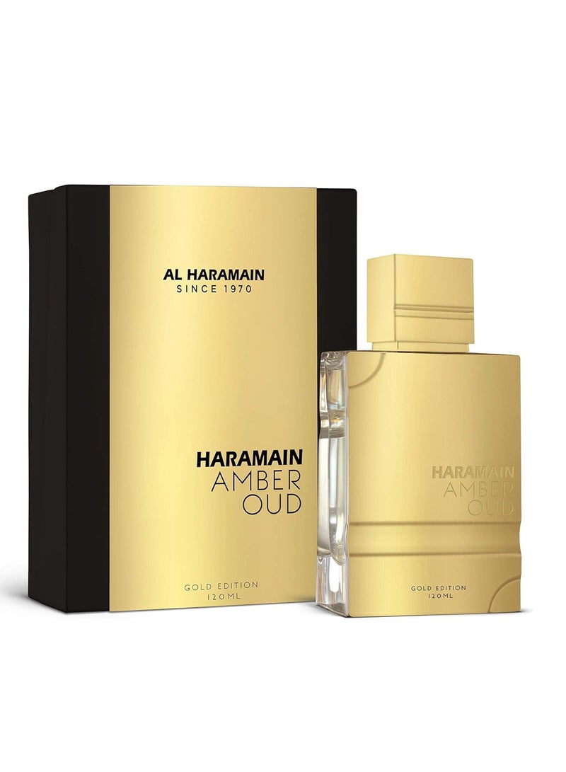 الحرمين عنبر عود 120 مل للجنسين أو دي بارفان - Image 1