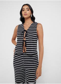 ONLY Onleva S/L Short Stripe Vest Cs Jrs  - Image 1