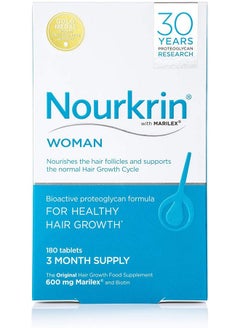 NOURKRIN Woman For Hair Growth 180 Tablets  - Image 3