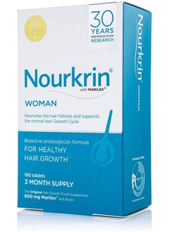 NOURKRIN Woman For Hair Growth 180 Tablets  - Image 2
