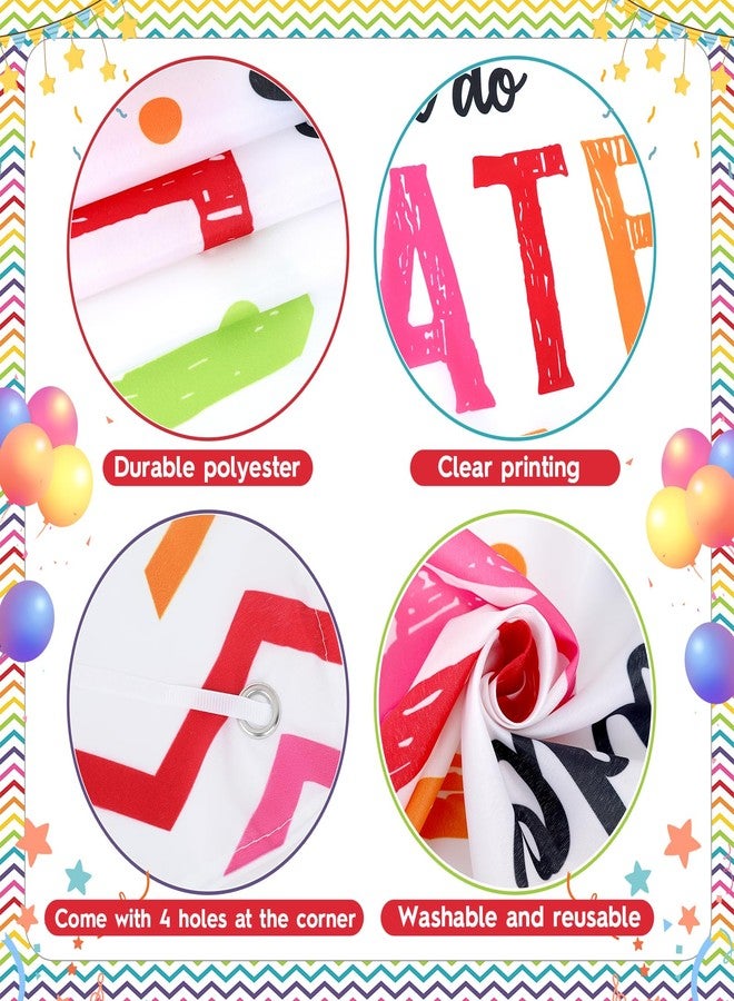 CHUNNIN 3Pcs Colorful We Appreciate You Porch Sign Banner Thank You Party Decorations for Employee Appreciation Hanging Backdrop Work Anniversary Photo Booth Prop for Party Supplies Staff Teacher - Image 4